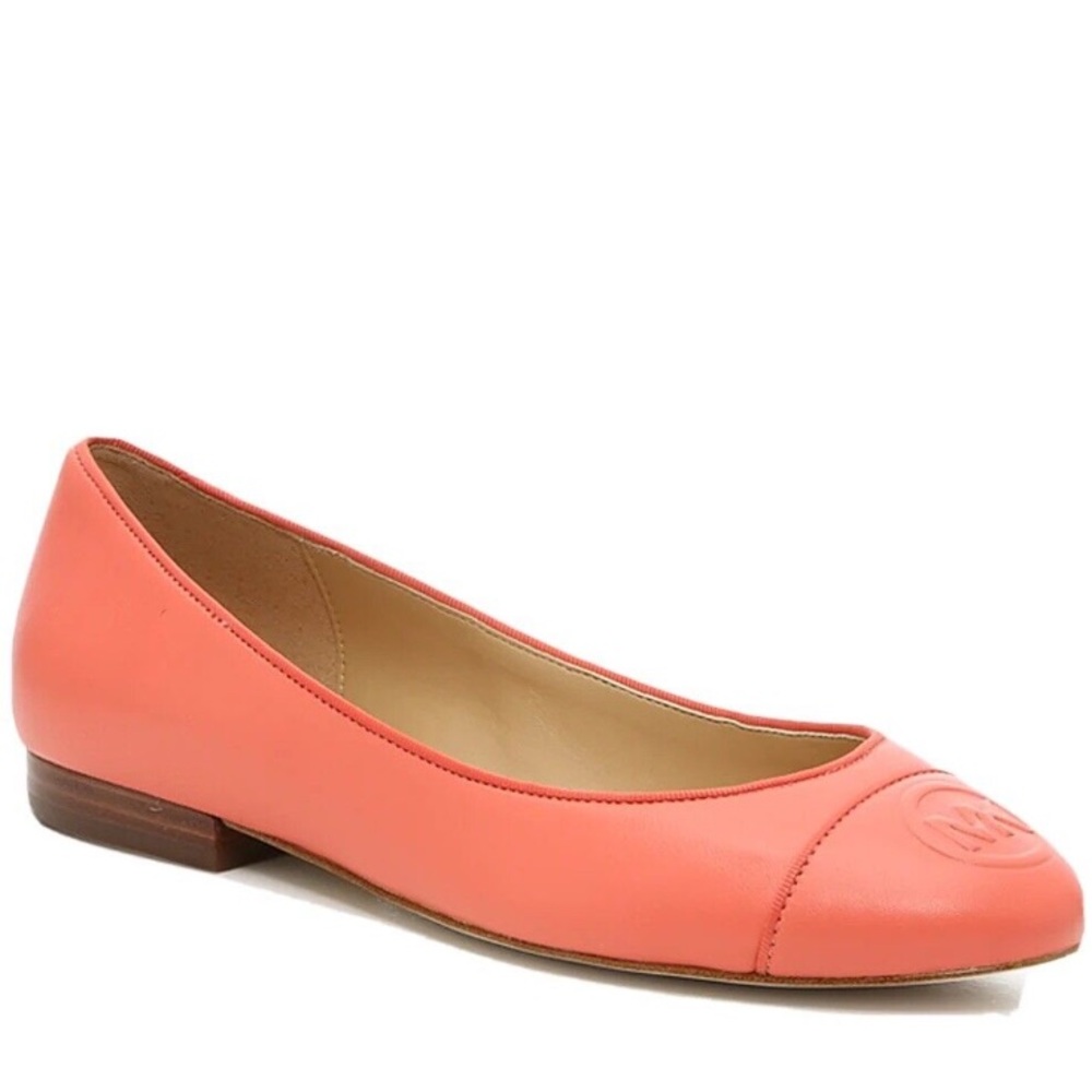 Michael Kors Orange Dylyn MK Logo Ballet Flats Sz. 10 - Picture 4 of 7